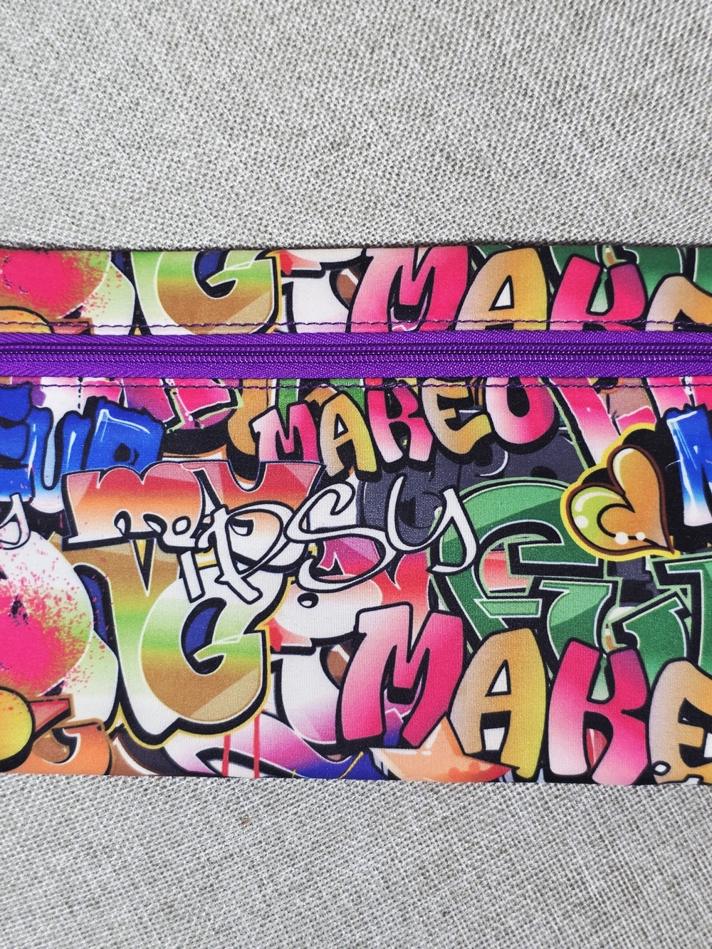 Ipsy Graffiti Print Makeup Bag Cosmetic Pouch